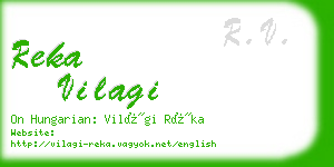 reka vilagi business card